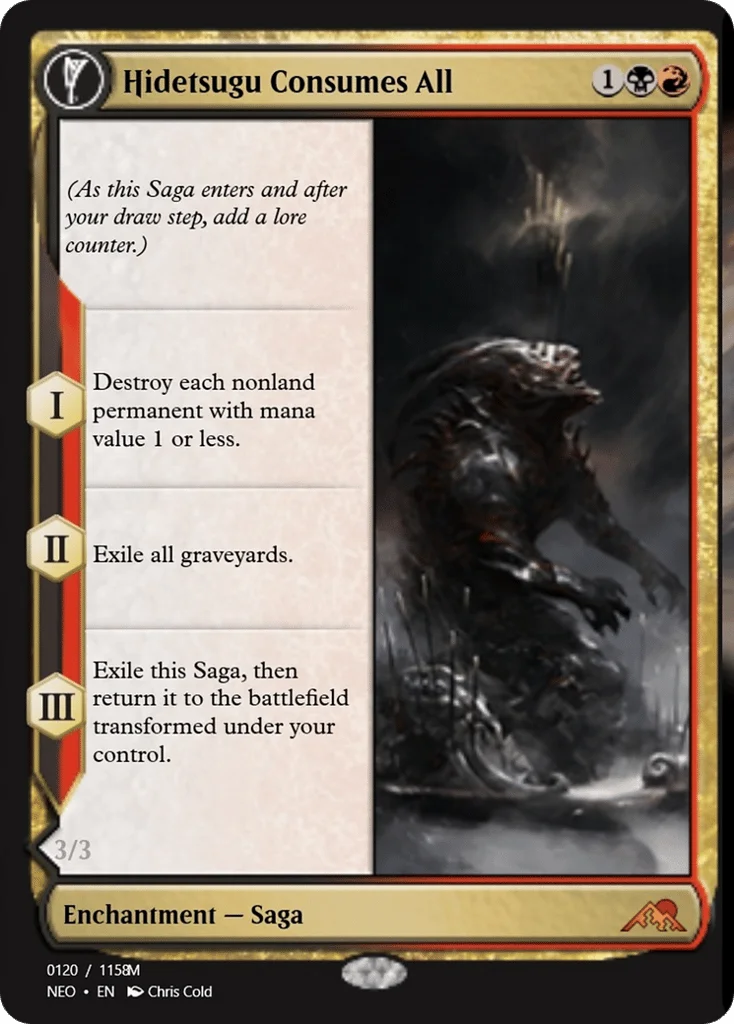 Hidetsugu Consumes All // Vessel of the All-Consuming · Magic Online Promos
