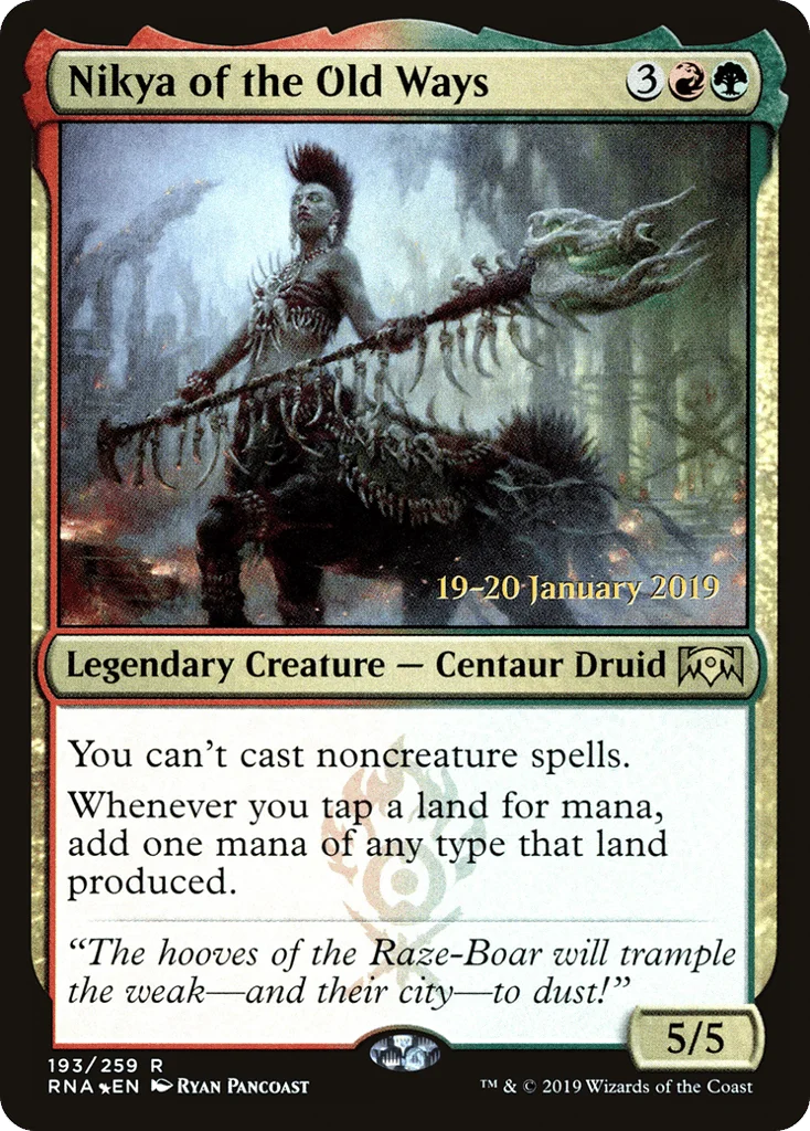 Nikya of the Old Ways · Ravnica Allegiance Promos