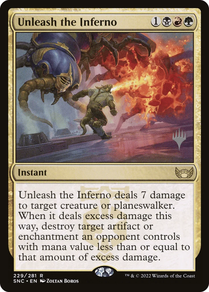 Unleash the Inferno · Streets of New Capenna Promos