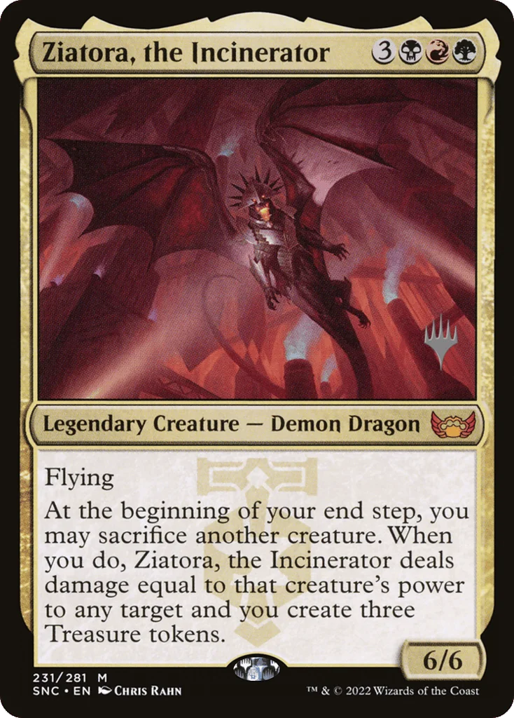 Ziatora, the Incinerator · Streets of New Capenna Promos