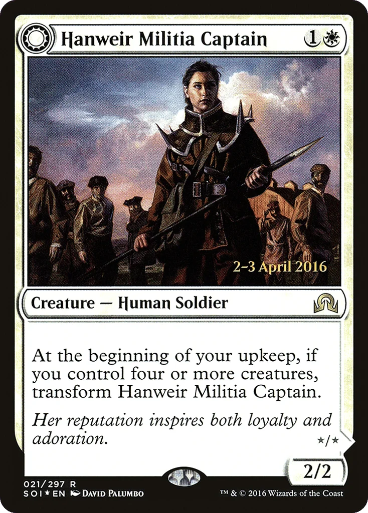 Hanweir Militia Captain // Westvale Cult Leader · Shadows over Innistrad Promos