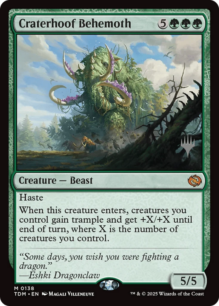 Craterhoof Behemoth · Tarkir: Dragonstorm Promos