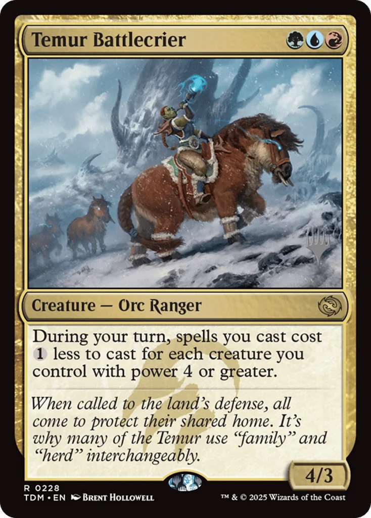 Temur Battlecrier · Tarkir: Dragonstorm Promos
