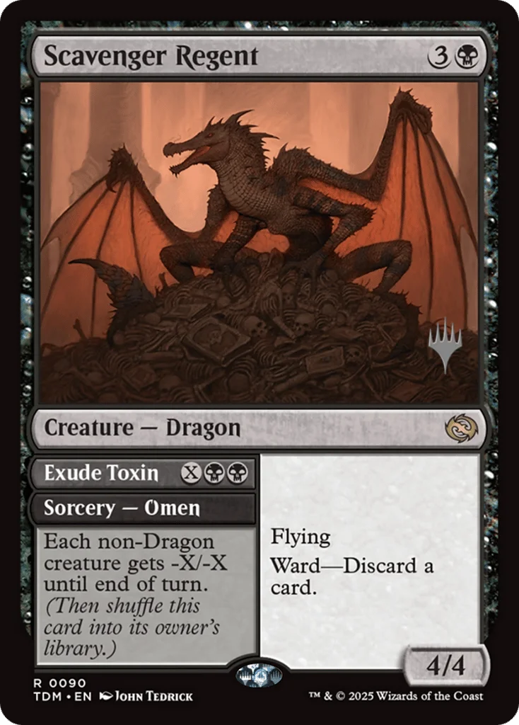 Scavenger Regent // Exude Toxin · Tarkir: Dragonstorm Promos