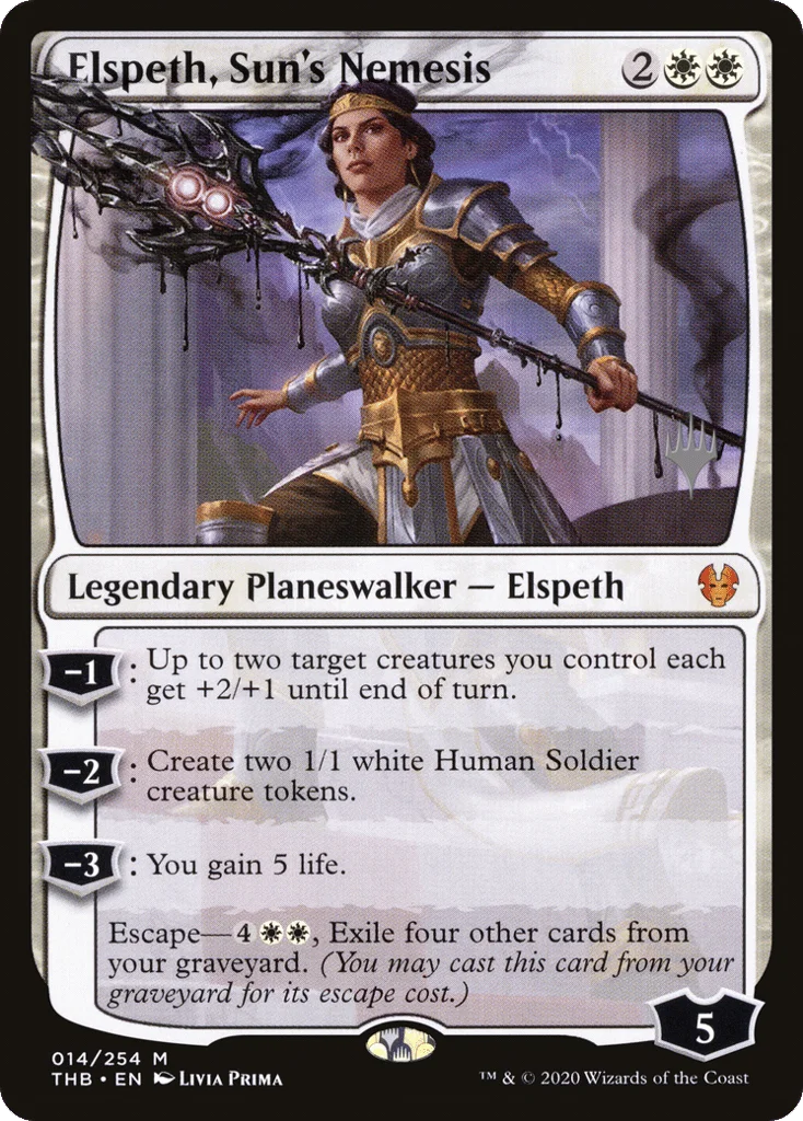 Elspeth, Sun's Nemesis · Theros Beyond Death Promos