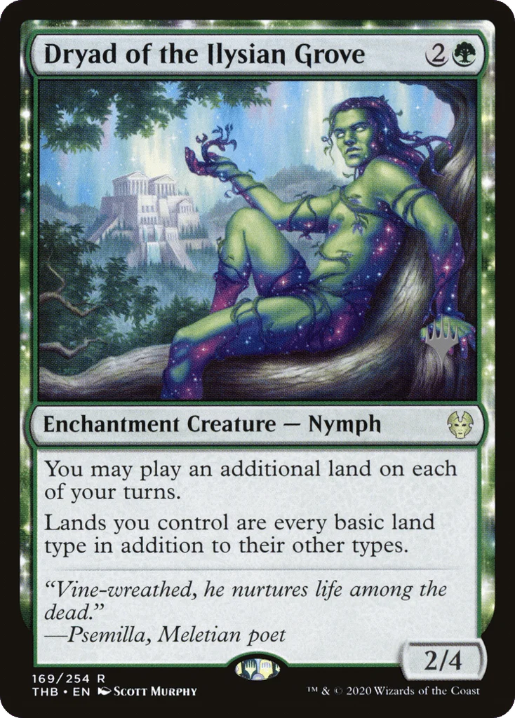 Dryad of the Ilysian Grove · Theros Beyond Death Promos