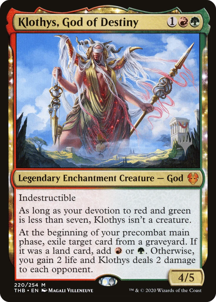 Klothys, God of Destiny · Theros Beyond Death Promos