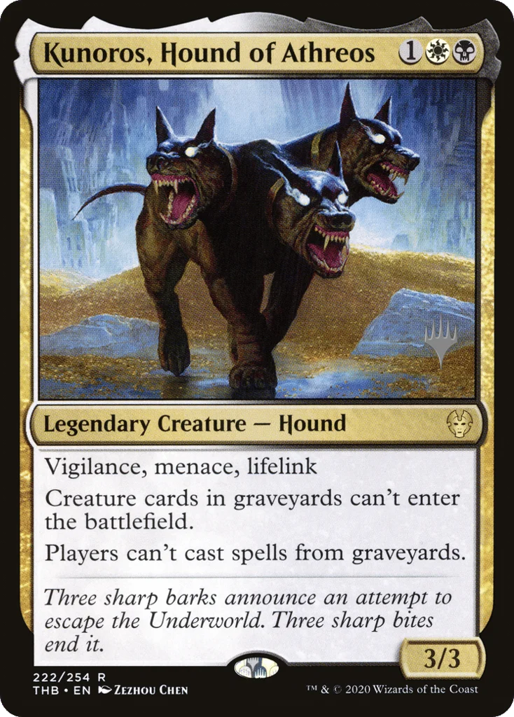 Kunoros, Hound of Athreos · Theros Beyond Death Promos