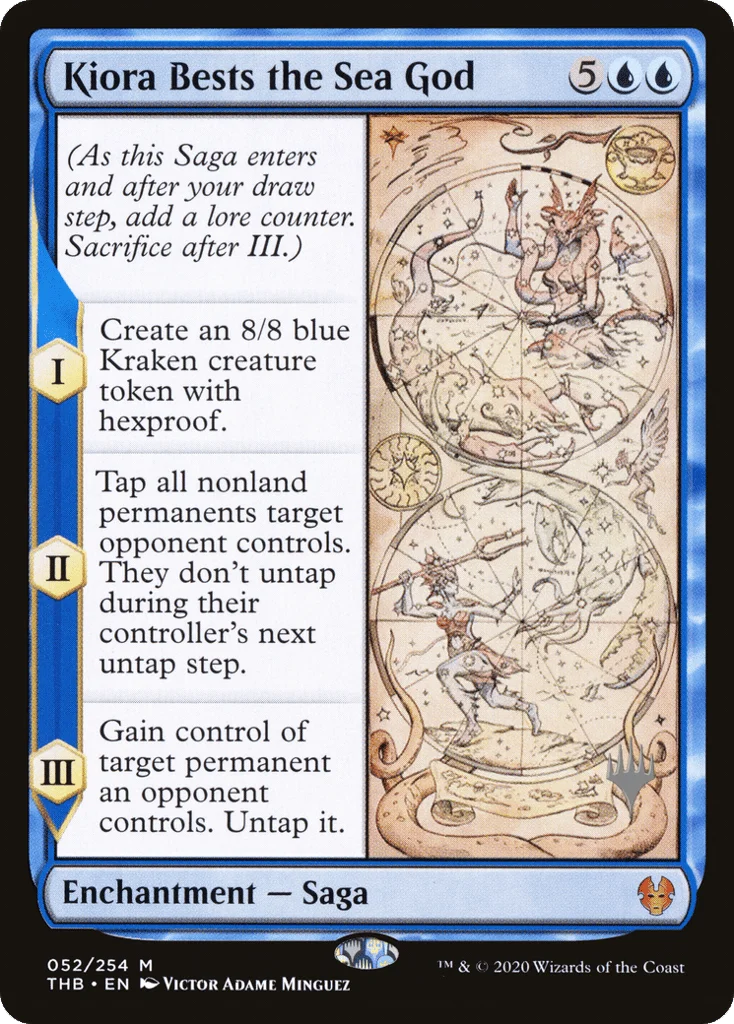 Kiora Bests the Sea God · Theros Beyond Death Promos