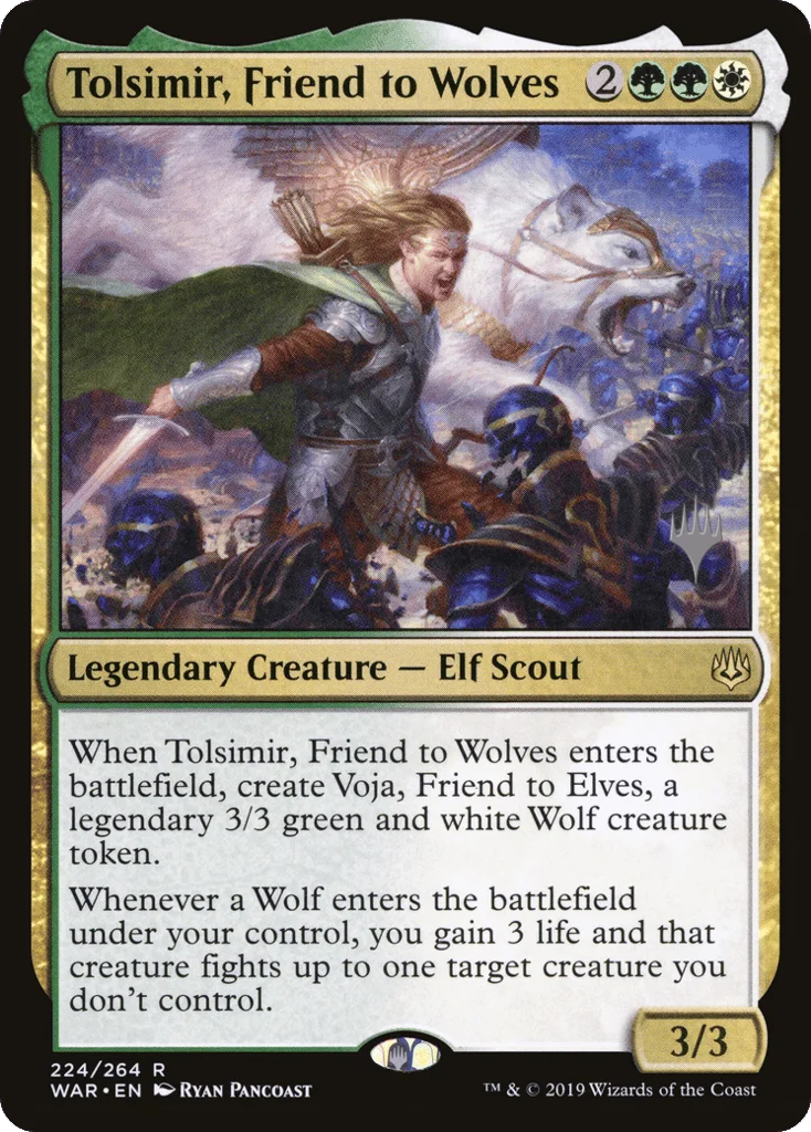 Tolsimir, Friend to Wolves · War of the Spark Promos