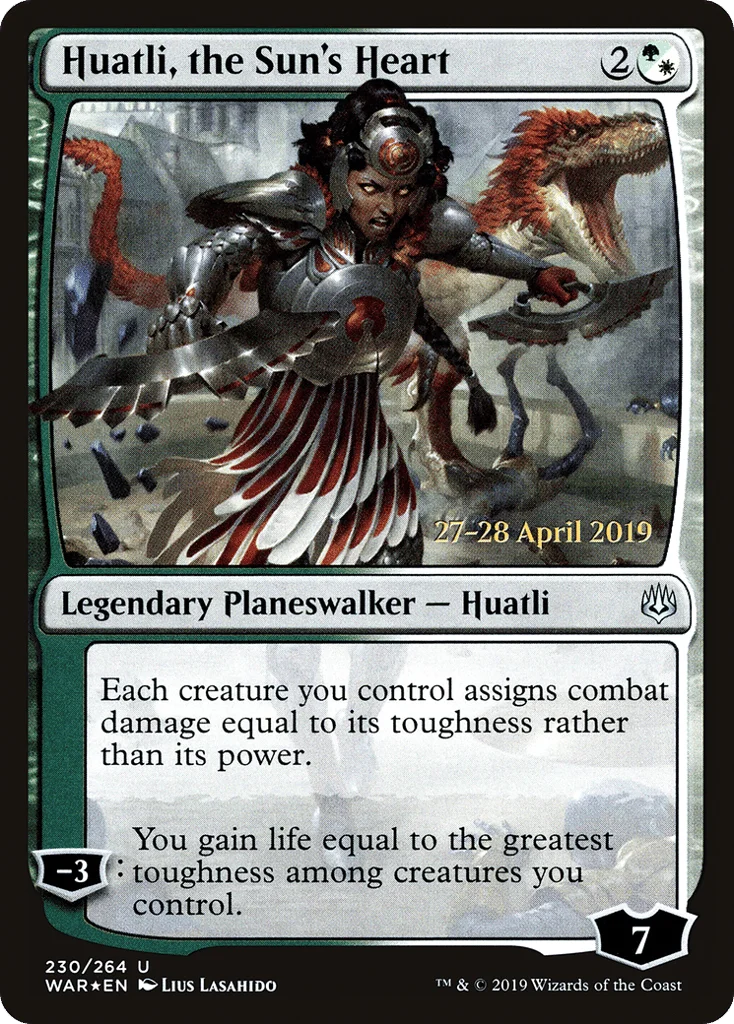 Huatli, the Sun's Heart · War of the Spark Promos