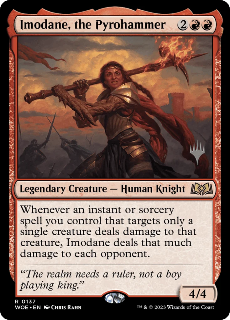 Imodane, the Pyrohammer · Wilds of Eldraine Promos