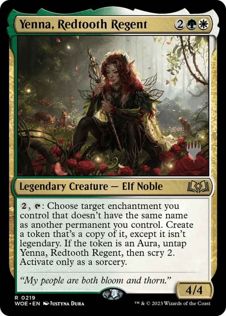 Yenna, Redtooth Regent · Wilds of Eldraine Promos