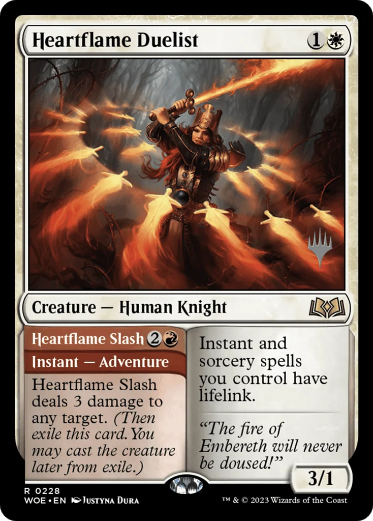 Heartflame Duelist // Heartflame Slash · Wilds of Eldraine Promos