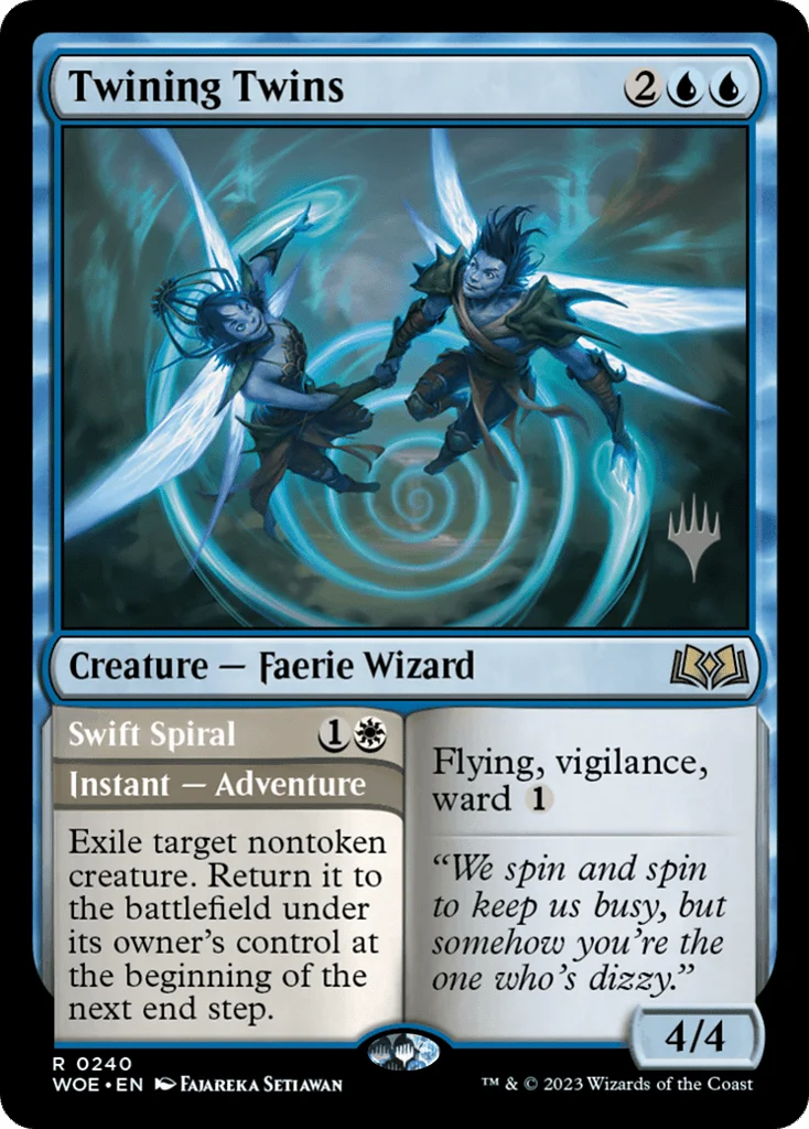 Twining Twins // Swift Spiral · Wilds of Eldraine Promos