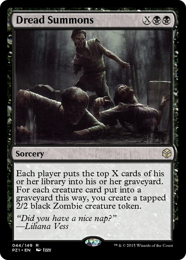 Dread Summons · Legendary Cube Prize Pack