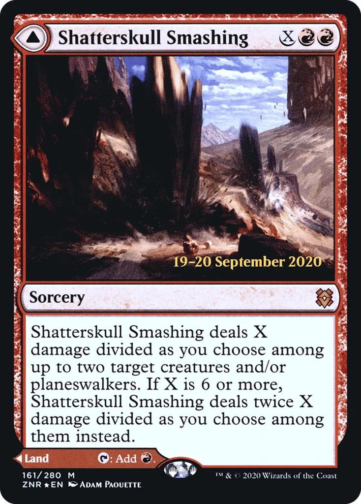 Shatterskull Smashing // Shatterskull, the Hammer Pass · Zendikar Rising Promos