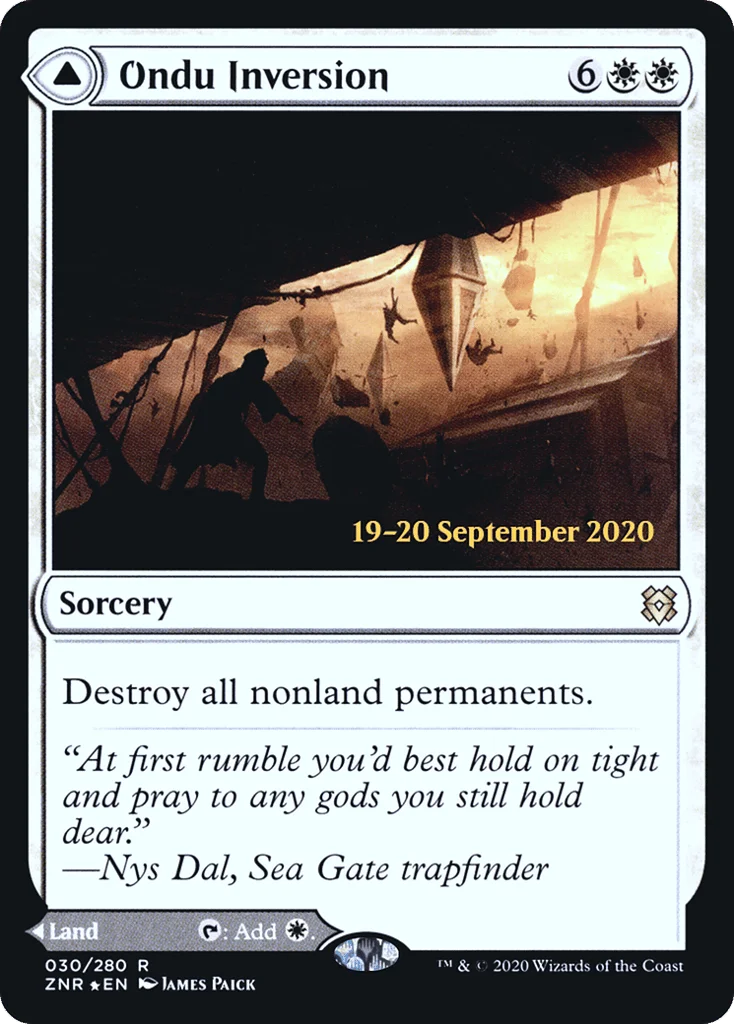 Ondu Inversion // Ondu Skyruins · Zendikar Rising Promos