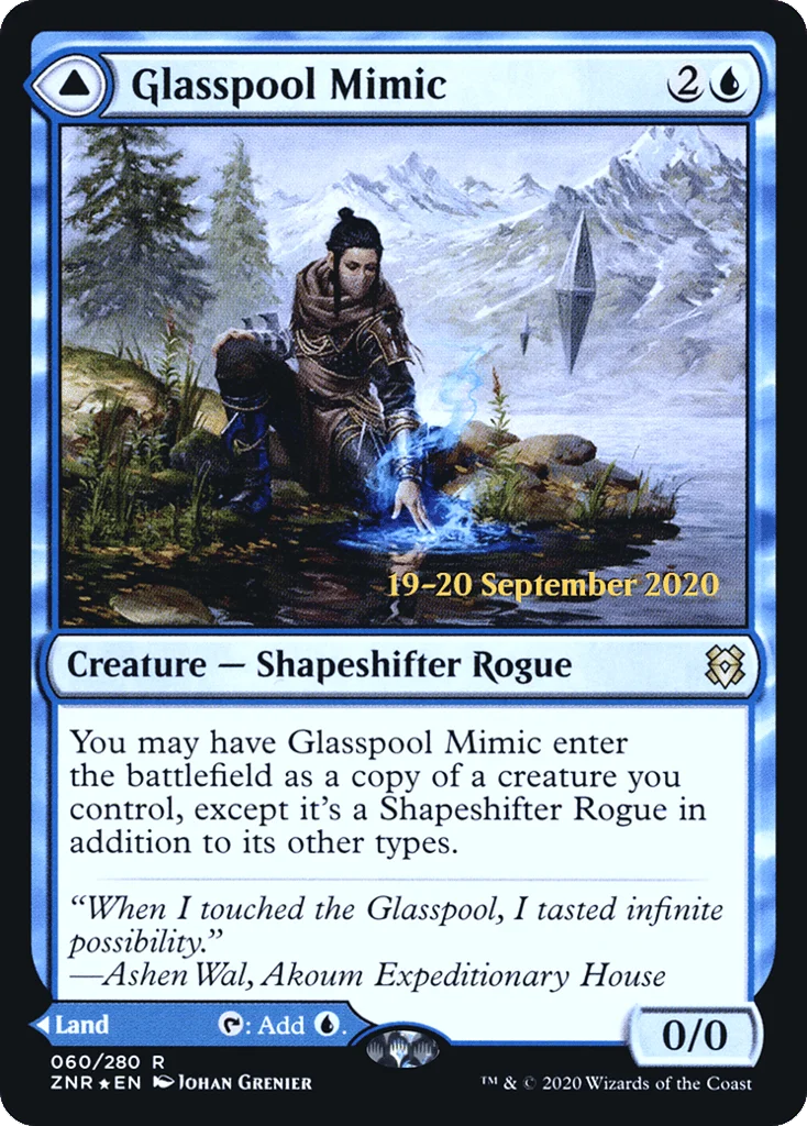 Glasspool Mimic // Glasspool Shore · Zendikar Rising Promos