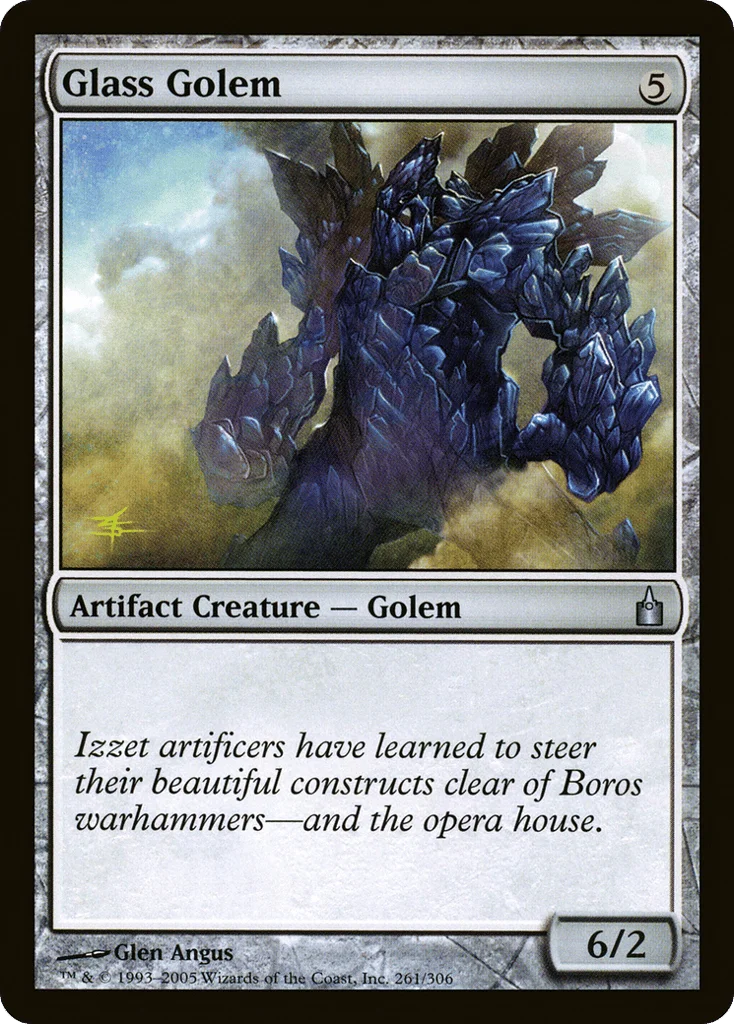 Glass Golem · Ravnica: City of Guilds
