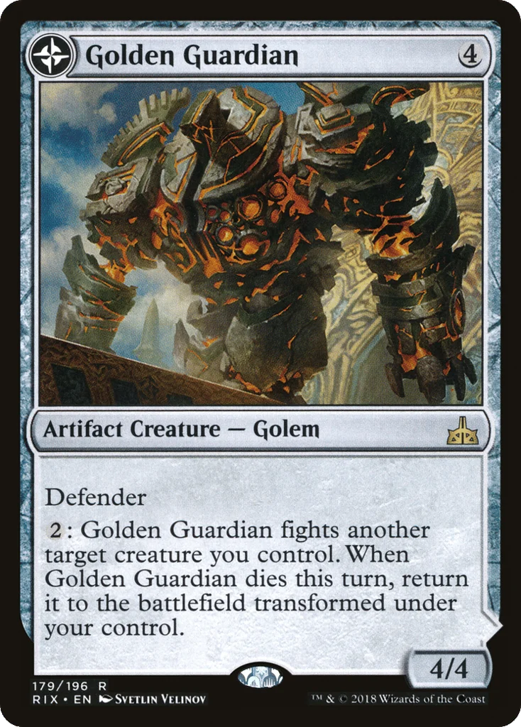 Golden Guardian // Gold-Forge Garrison · Rivals of Ixalan