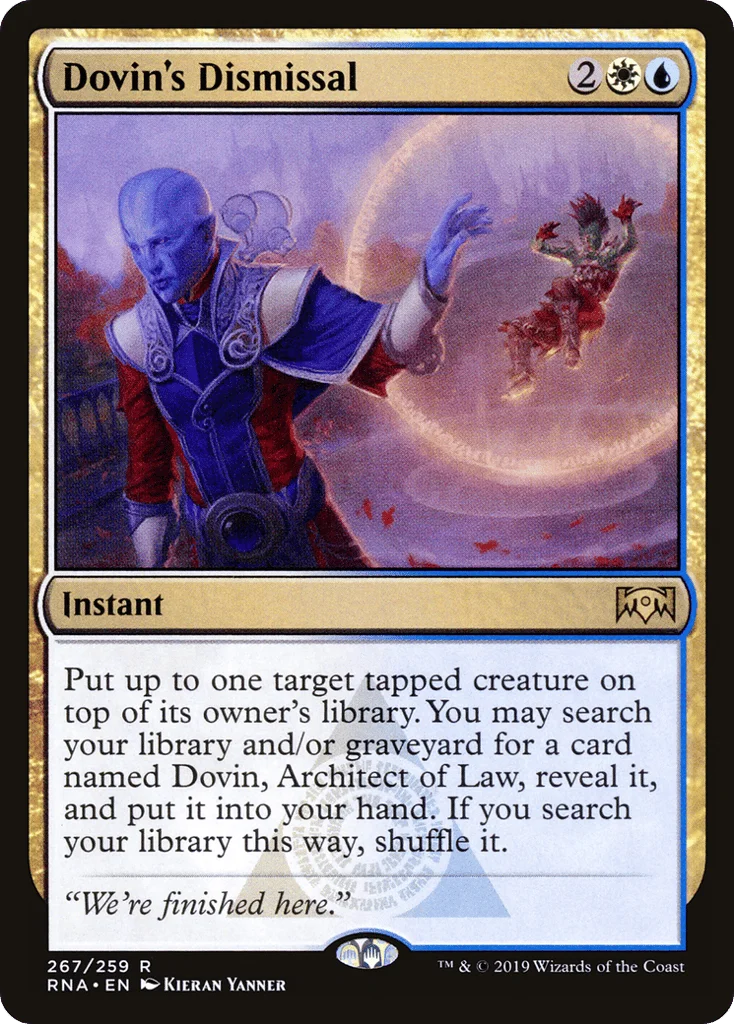 Dovin's Dismissal · Ravnica Allegiance