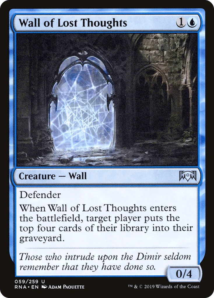 Wall of Lost Thoughts · Ravnica Allegiance