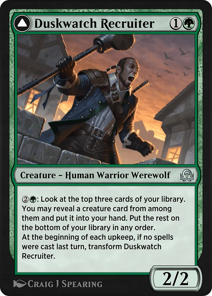 Duskwatch Recruiter // Krallenhorde Howler · Shadows over Innistrad Remastered