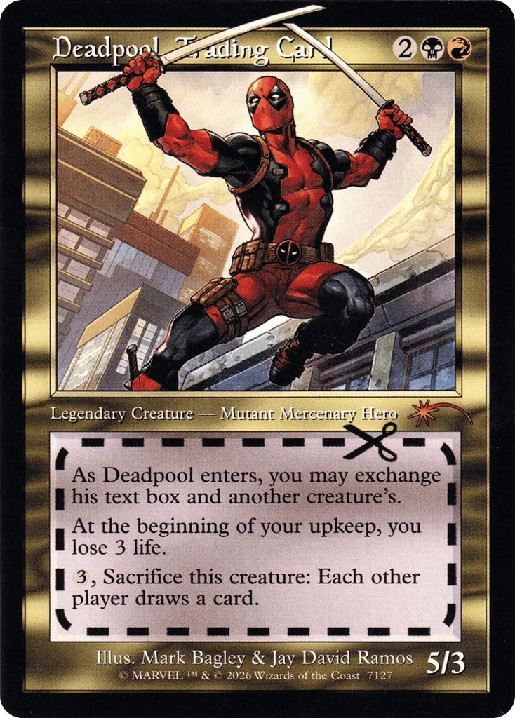 Deadpool, Trading Card · Secret Lair Drop
