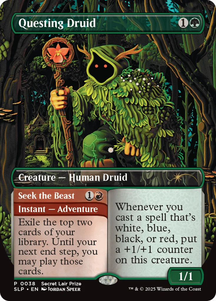 Questing Druid // Seek the Beast · Secret Lair Showdown