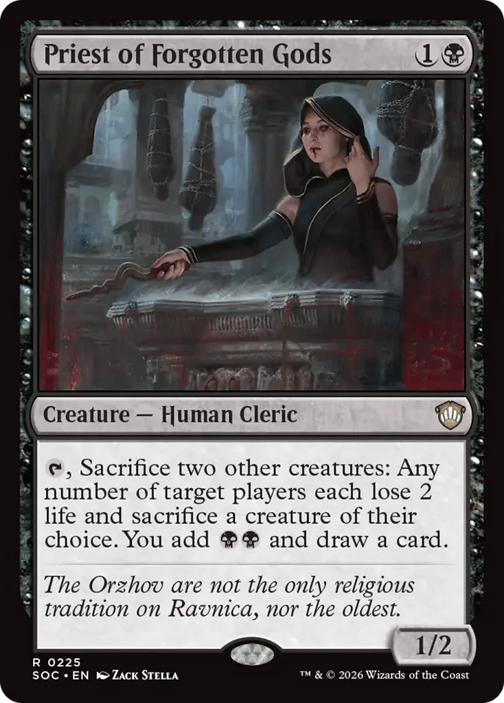 Priest of Forgotten Gods · Secrets of Strixhaven Commander