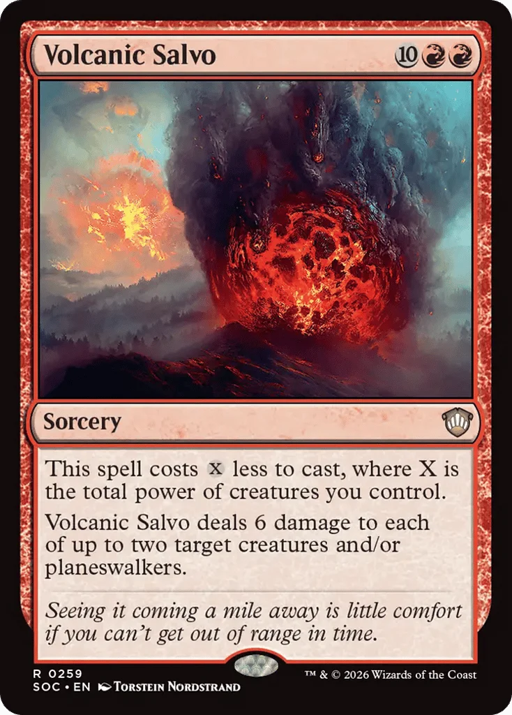Volcanic Salvo · Secrets of Strixhaven Commander