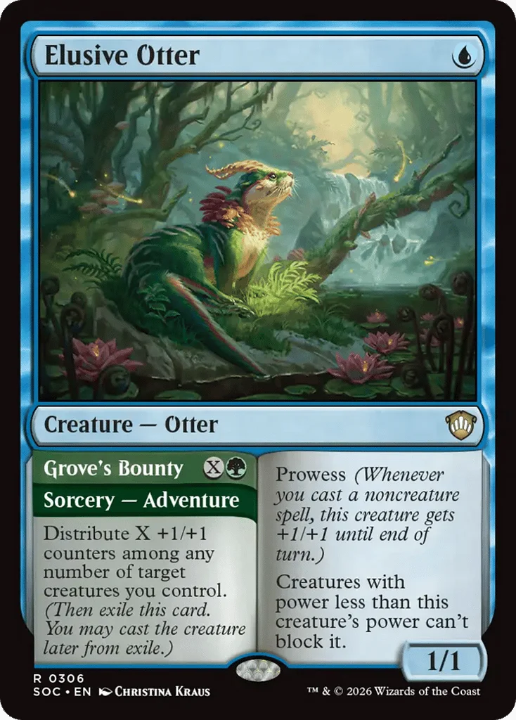 Elusive Otter // Grove's Bounty · Secrets of Strixhaven Commander