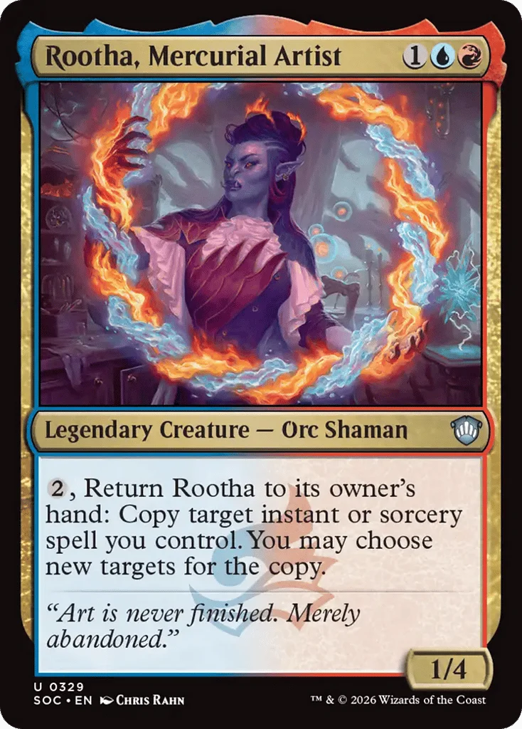 Rootha, Mercurial Artist · Secrets of Strixhaven Commander