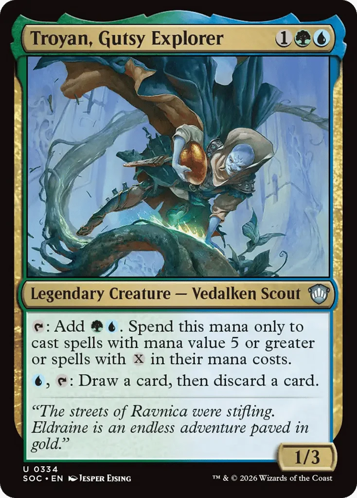 Troyan, Gutsy Explorer · Secrets of Strixhaven Commander