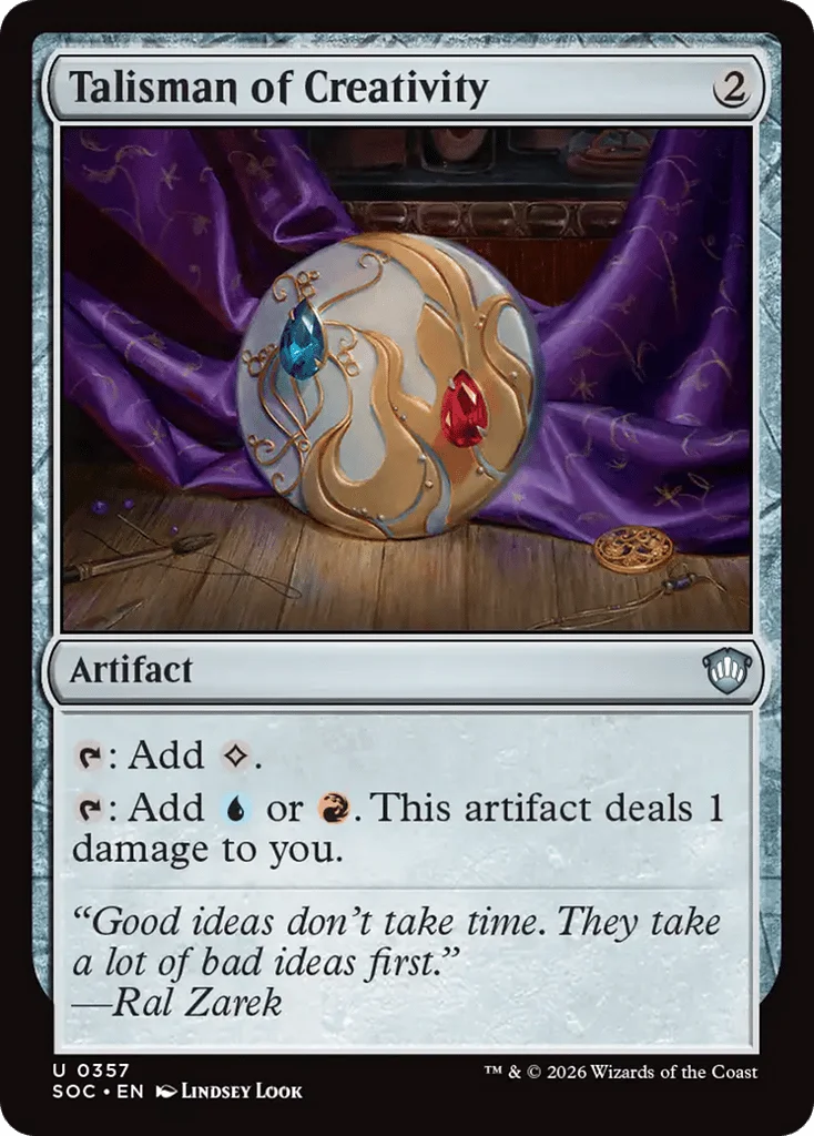 Talisman of Creativity · Secrets of Strixhaven Commander