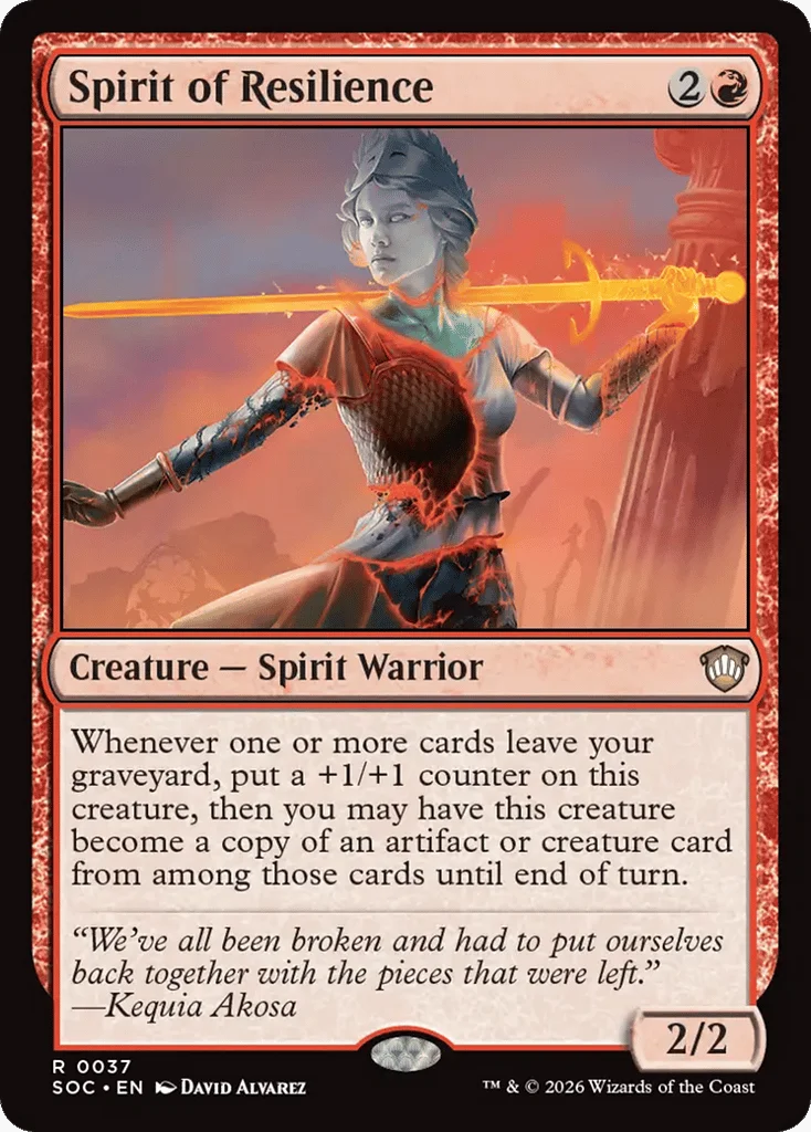 Spirit of Resilience · Secrets of Strixhaven Commander