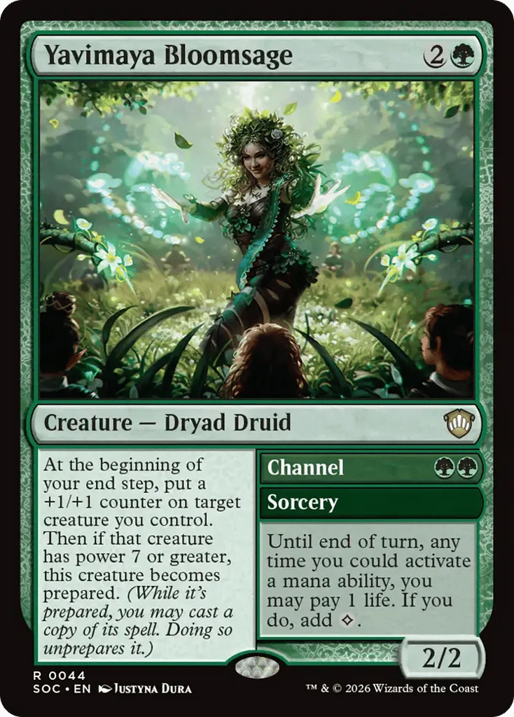 Yavimaya Bloomsage // Channel · Secrets of Strixhaven Commander