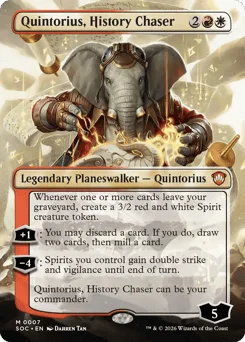 Quintorius, History Chaser