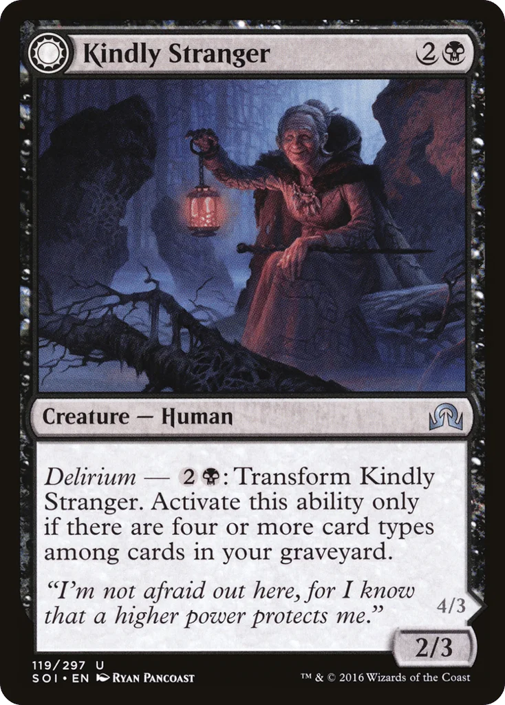 Kindly Stranger // Demon-Possessed Witch · Shadows over Innistrad