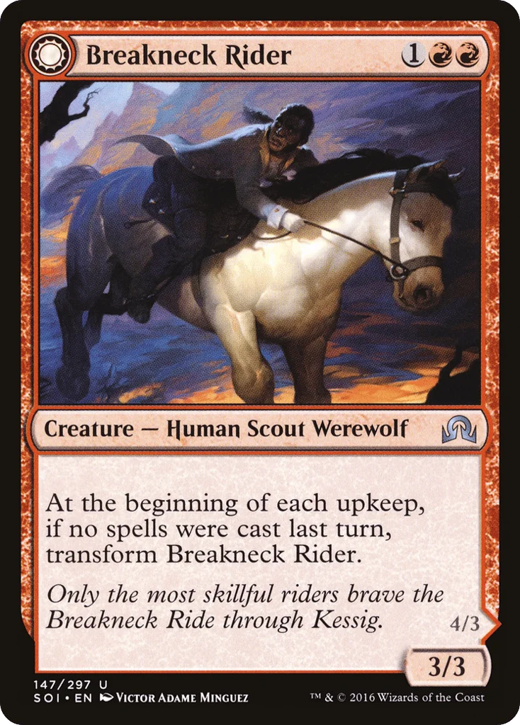 Breakneck Rider // Neck Breaker · Shadows over Innistrad