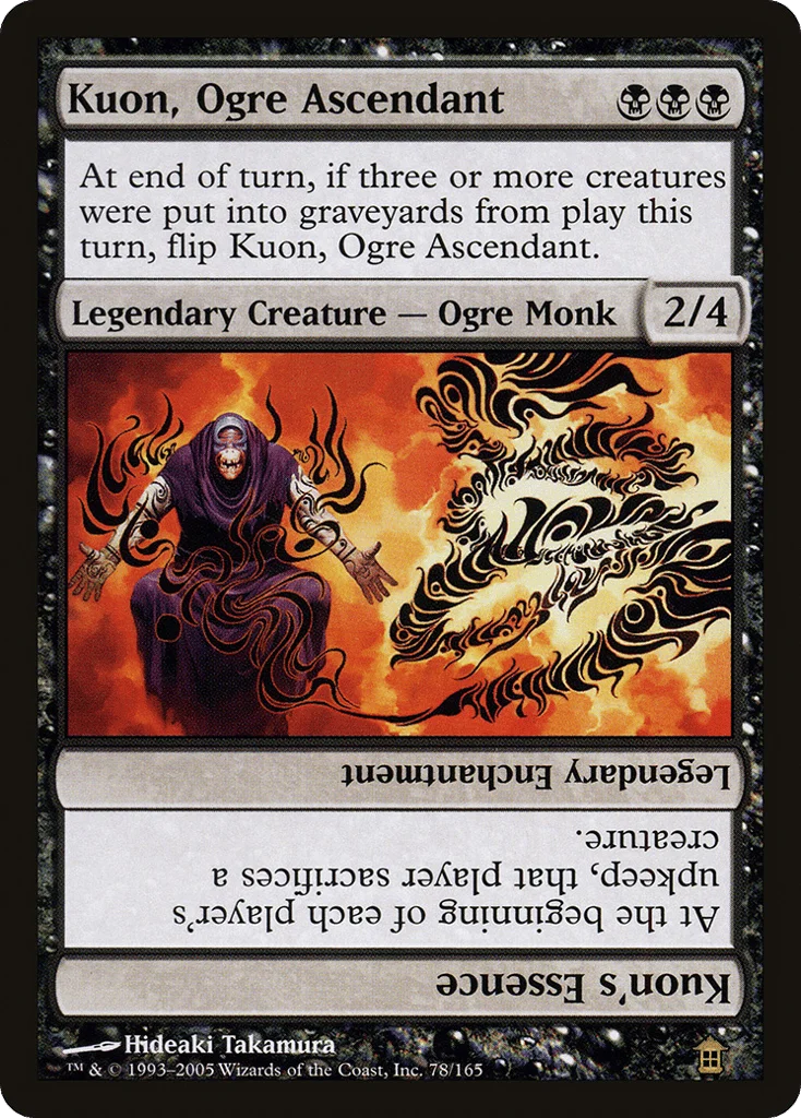 Kuon, Ogre Ascendant // Kuon's Essence · Saviors of Kamigawa