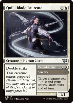 Quill-Blade Laureate // Twofold Intent