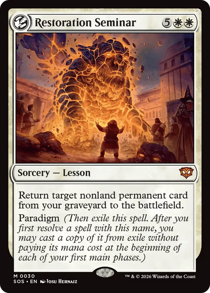 Restoration Seminar · Secrets of Strixhaven