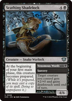 Scathing Shadelock // Venomous Words