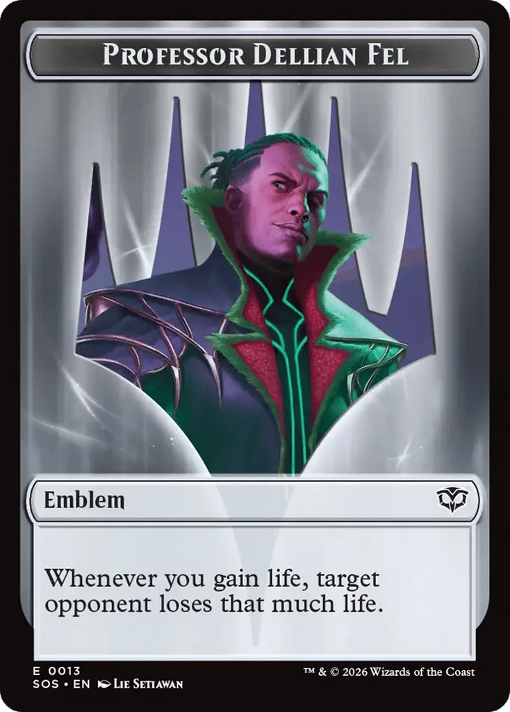 Professor Dellian Fel Emblem · Secrets of Strixhaven