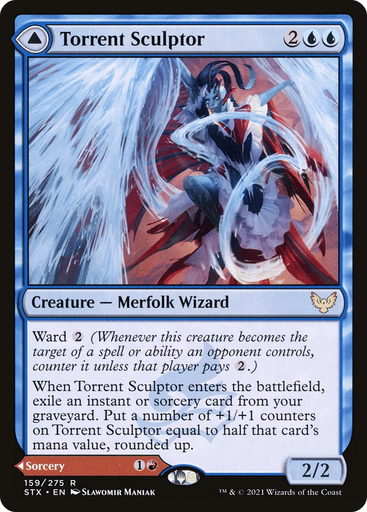 Torrent Sculptor // Flamethrower Sonata · Strixhaven: School of Mages