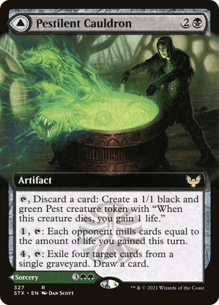 Pestilent Cauldron // Restorative Burst · Strixhaven: School of Mages