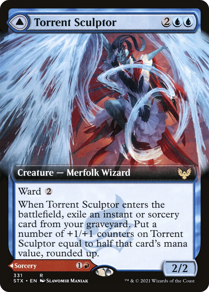 Torrent Sculptor // Flamethrower Sonata · Strixhaven: School of Mages