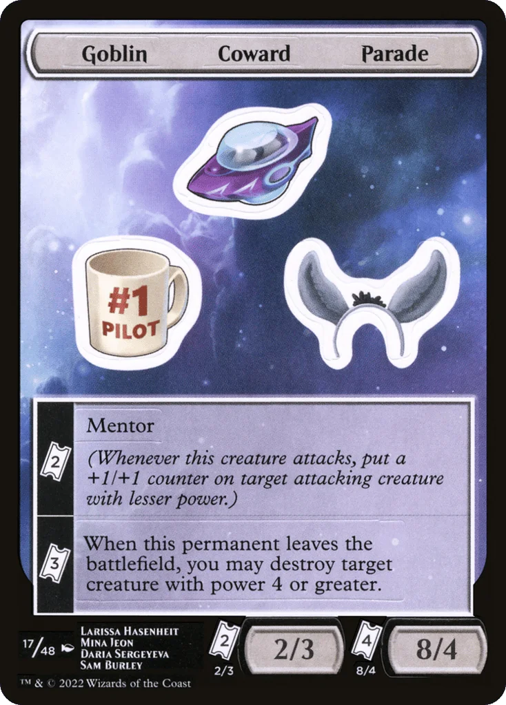 Goblin Coward Parade · Unfinity Sticker Sheets
